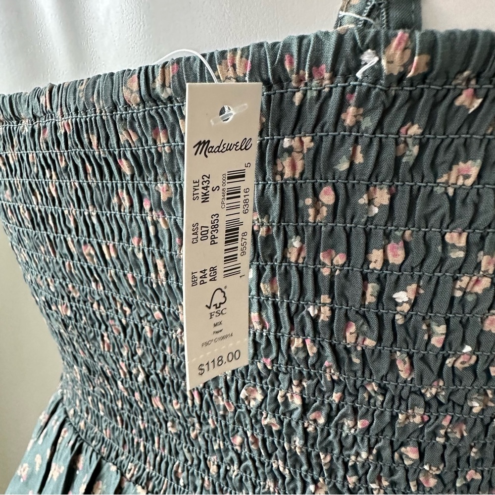 Madewell Women’s Smocked Mini Dress - Picture 9 of 11